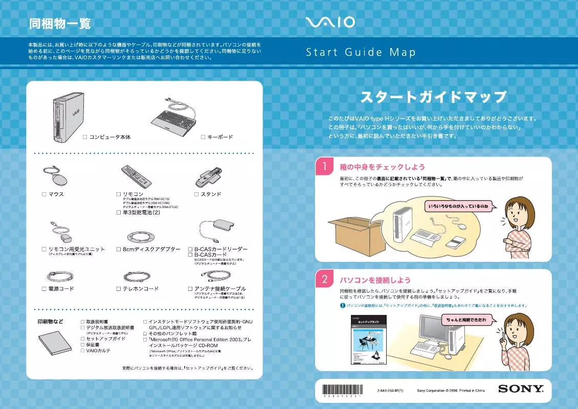 Mode d'emploi SONY VGC-H33S