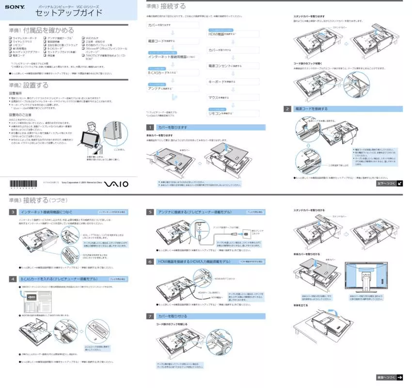 Mode d'emploi SONY VAIO VGC-LV50DB