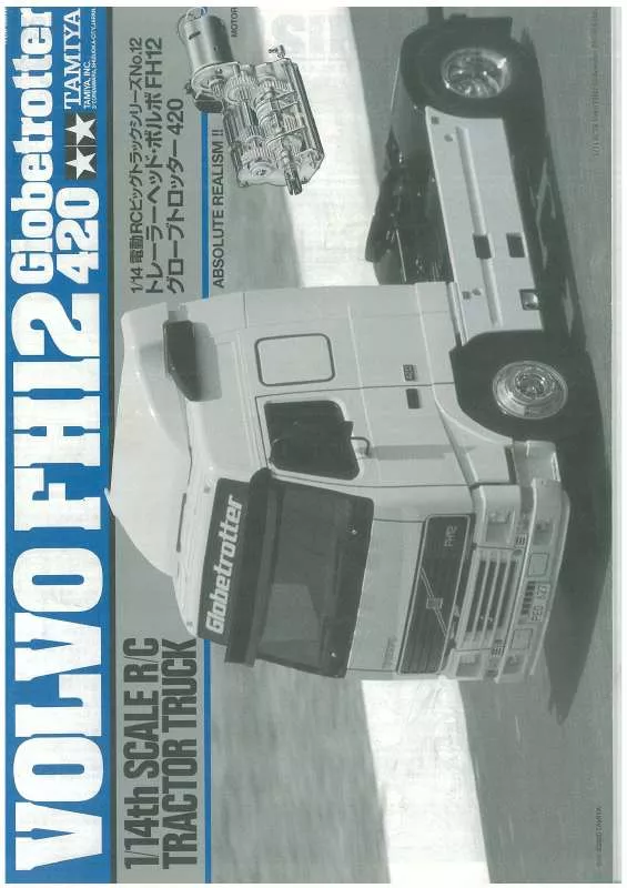 Mode d'emploi TAMIYA TAMIYA VOLVO FH