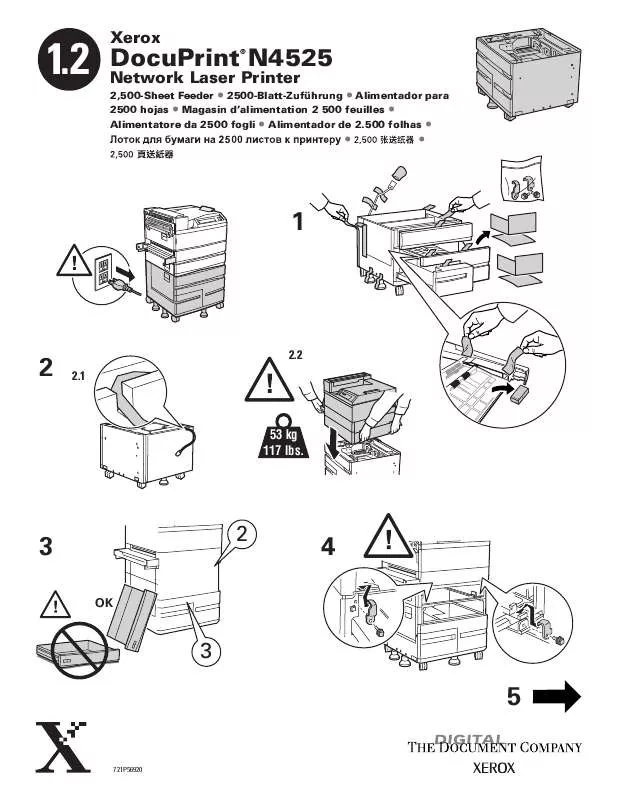 Mode d'emploi XEROX DOCUPRINT N4525