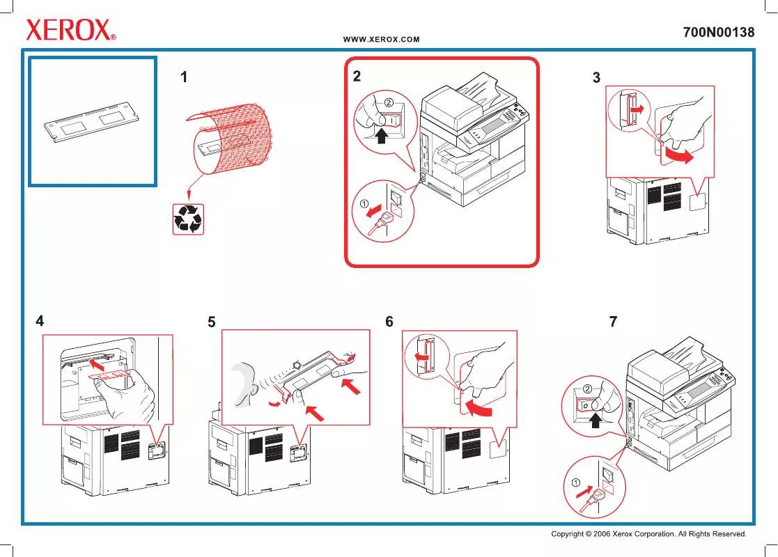 Mode d'emploi XEROX WORKCENTRE 4150