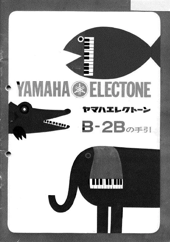 Mode d'emploi YAMAHA B-2B