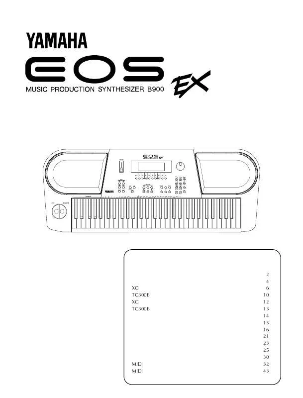 Mode d'emploi YAMAHA B900EX