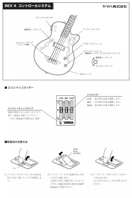 Mode d'emploi YAMAHA BEX4