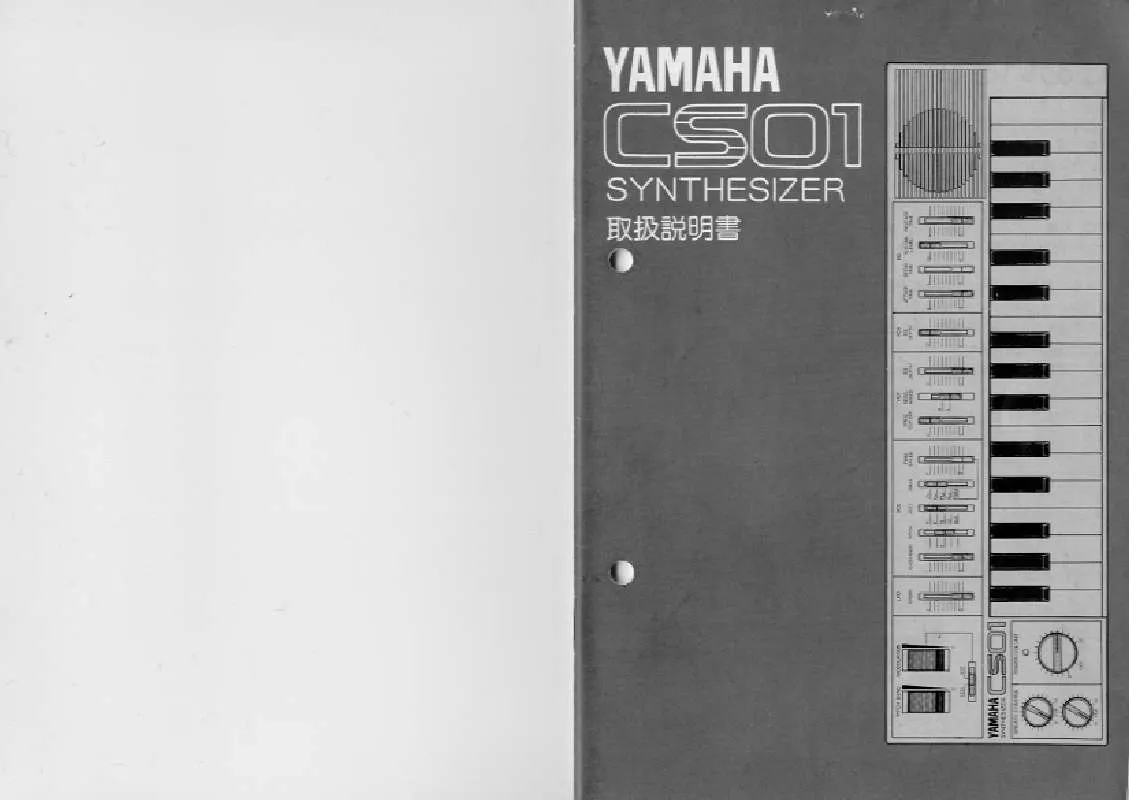 Mode d'emploi YAMAHA CS01