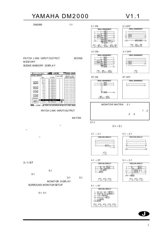 Mode d'emploi YAMAHA DM2000