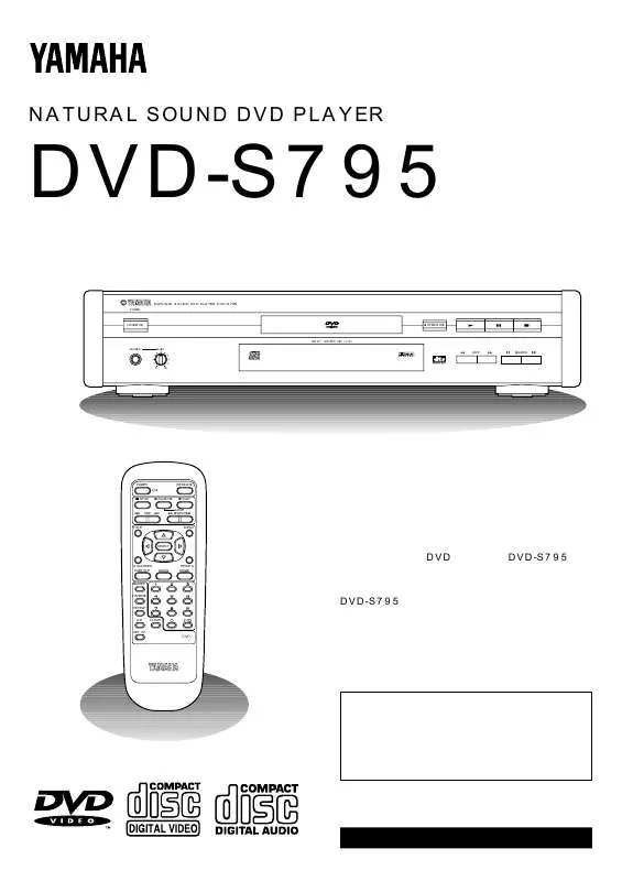 Mode d'emploi YAMAHA DVD-S795