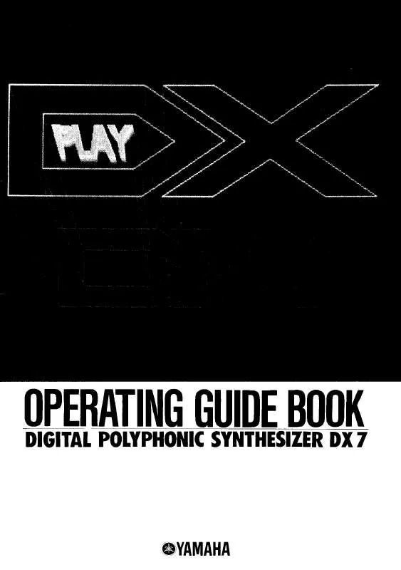 Mode d'emploi YAMAHA DX7