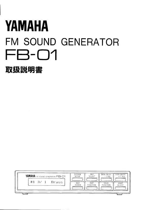 Mode d'emploi YAMAHA FB-01