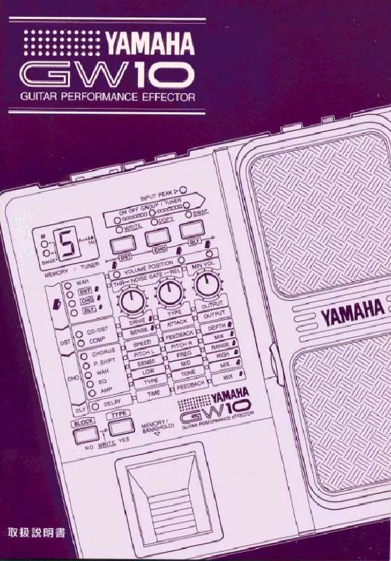 Mode d'emploi YAMAHA GW10