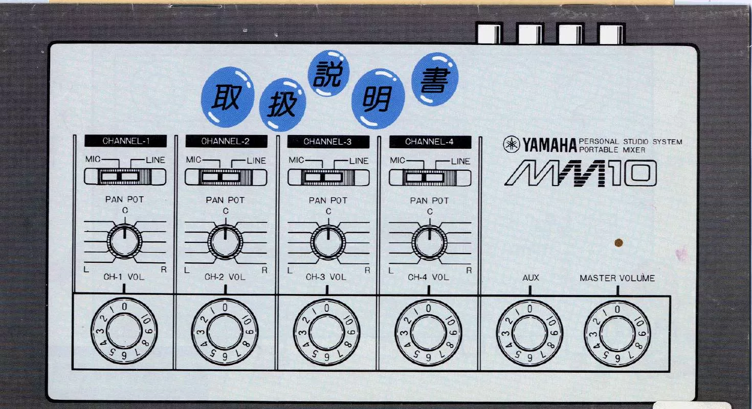 Mode d'emploi YAMAHA MM10