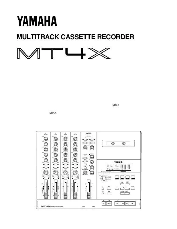 Mode d'emploi YAMAHA MT4X