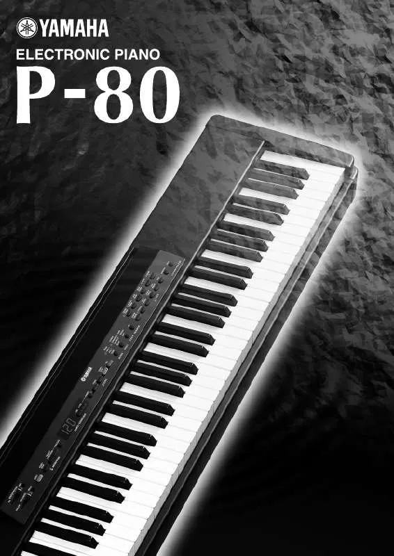 Mode d'emploi YAMAHA P-80