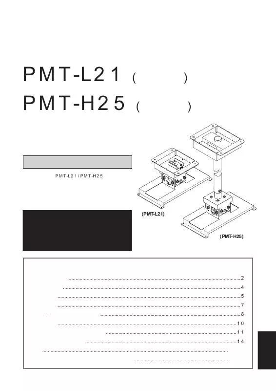 Mode d'emploi YAMAHA PMT-L21,H25