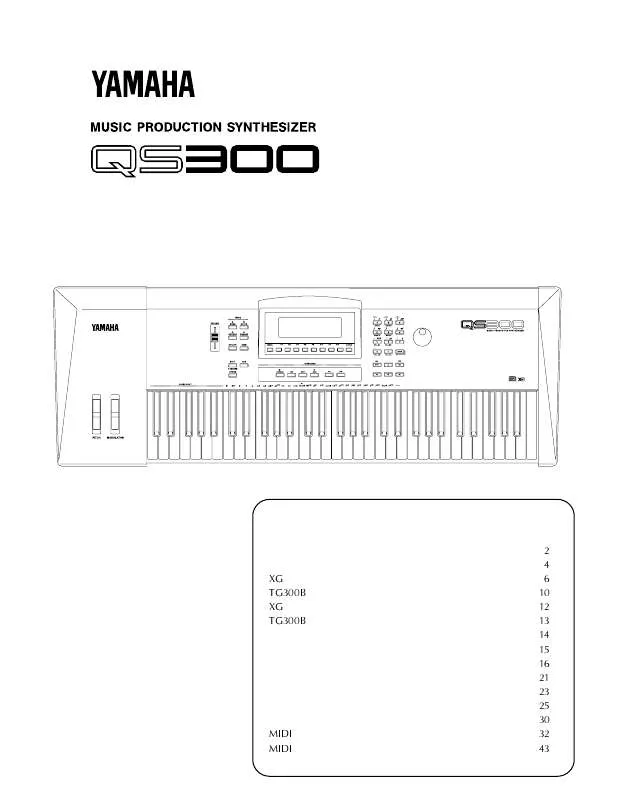 Mode d'emploi YAMAHA QS300