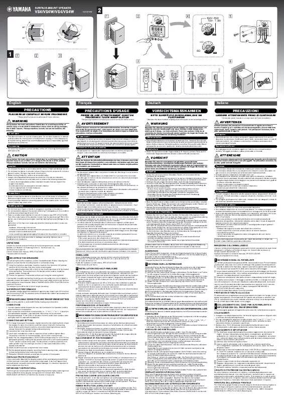 Mode d'emploi YAMAHA VS4W