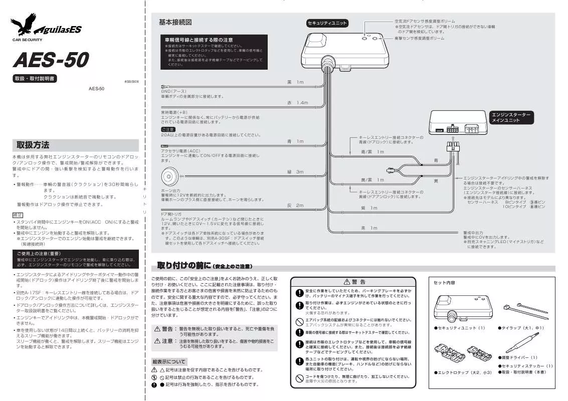 Mode d'emploi YUPITERU AES-50